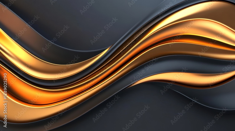 Poster abstract gold and slate grey background with lines. radiant bokeh light.