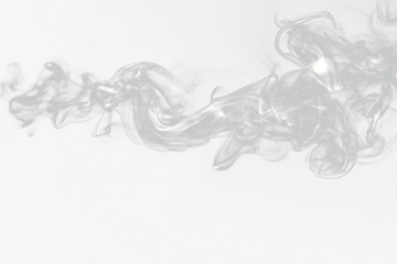 Abstract white smoke swirls on Transparent  background. (6)