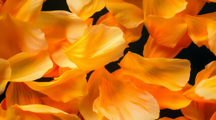 Obraz premium Vibrant fall of yellow and orange chrysanthemum petals for floral designs