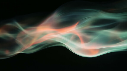 Obraz premium Fiery smoke trails on dark background for dramatic designs