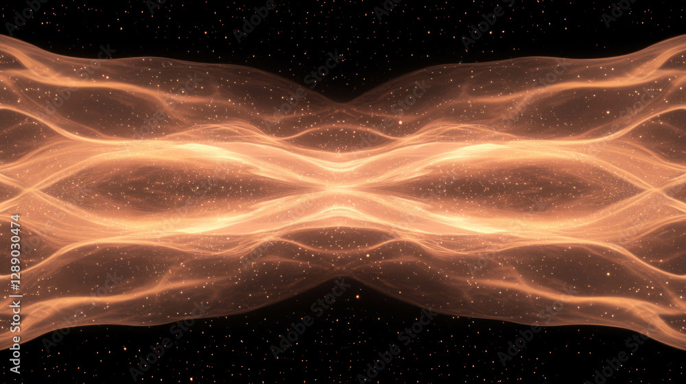Poster fiery symmetry with intricate sparks for dynamic and creative designs