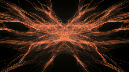 Fiery background with intricate spark patterns for creative design projects