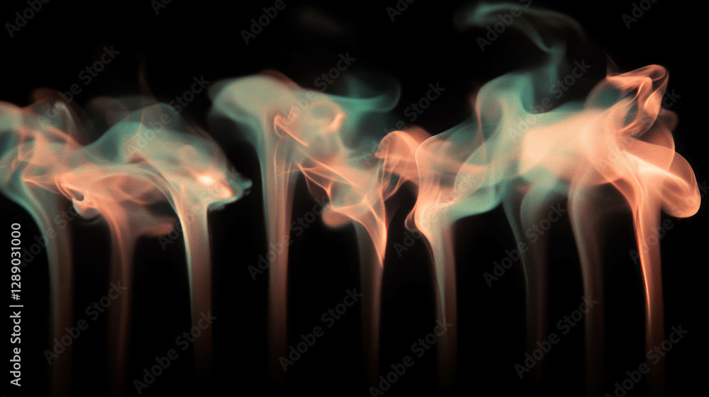 Fototapete mesmerizing flame patterns – dynamic abstract design for creative use