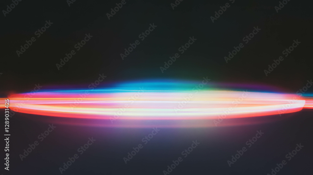 Poster vivid aurora borealis floating in night sky with colorful light streaks for creative design