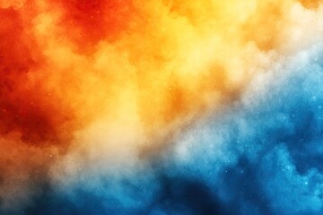 Fototapeta premium Abstract fiery and icy cloudscape; background texture for design