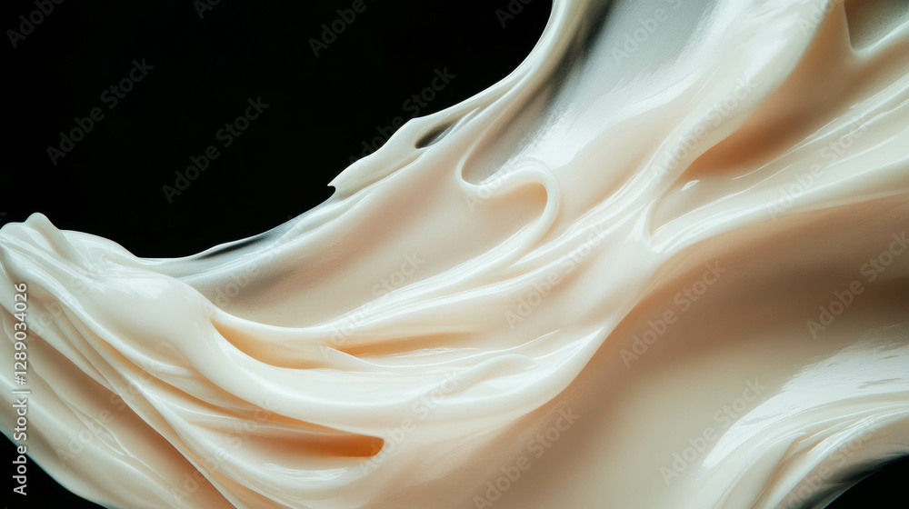 Aufkleber cream swirl abstract background for artistic design and decoration
