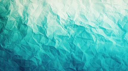 Obraz premium Abstract Turquoise Texture: Crumpled Fabric with Gradient Light Effects