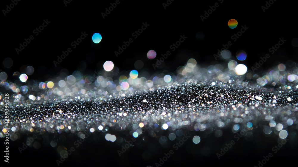Poster captivating glitter texture with floating sparkles for elegant background designs