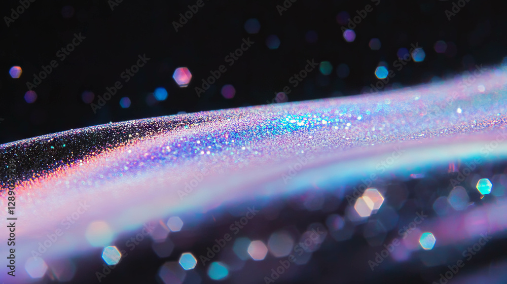 Aufkleber ethereal glittering scene with floating sparkles for festive design and decoration
