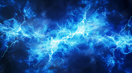 A mesmerizing display of electricity flowing and maneuvering in sync with the rhythm of music, all in a striking blue style. Glowing electric currents pulse and twist, forming intricate patterns that 