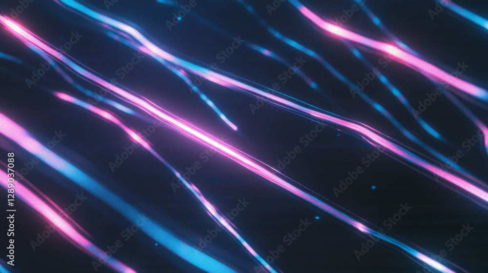 Poster futuristic abstract background of floating light beams and vibrant colors
