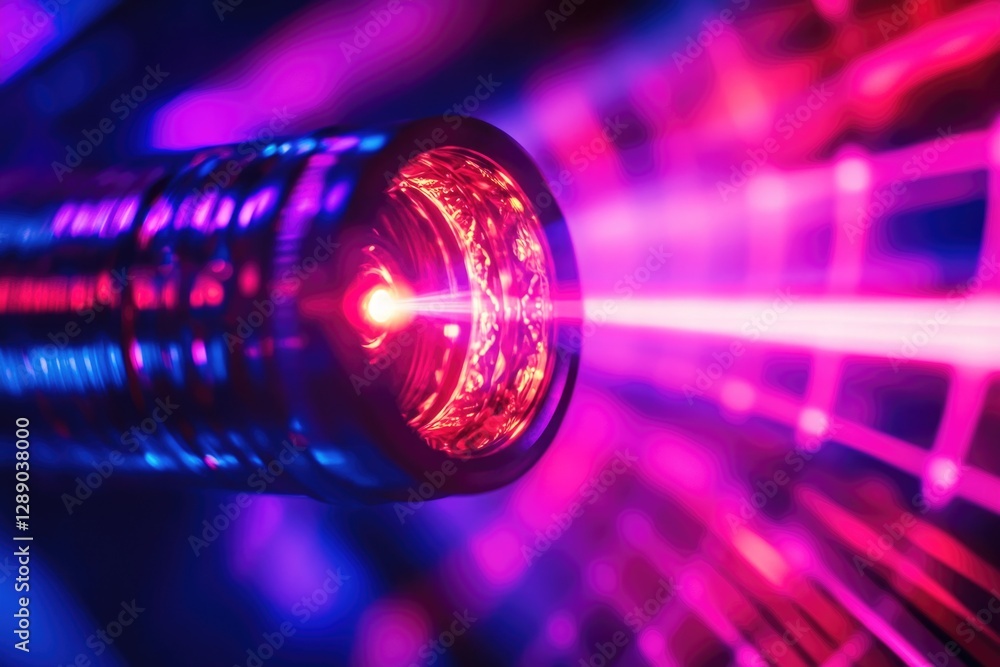 Poster a detailed view of two colored lights