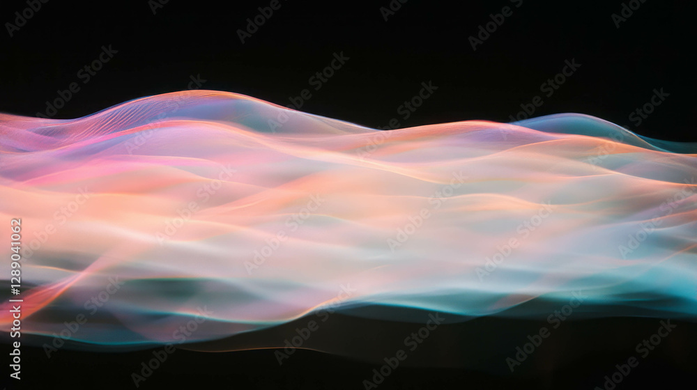 Aufkleber enchanting foggy mist with soft diffused light in dreamy abstract scene