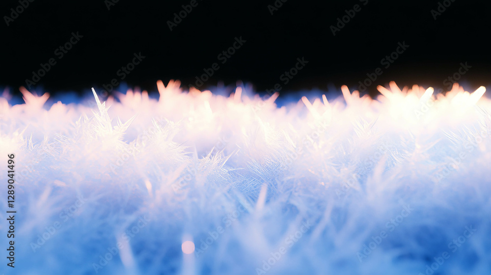 Aufkleber frozen fog and soft diffused light in winter wonderland scenic background