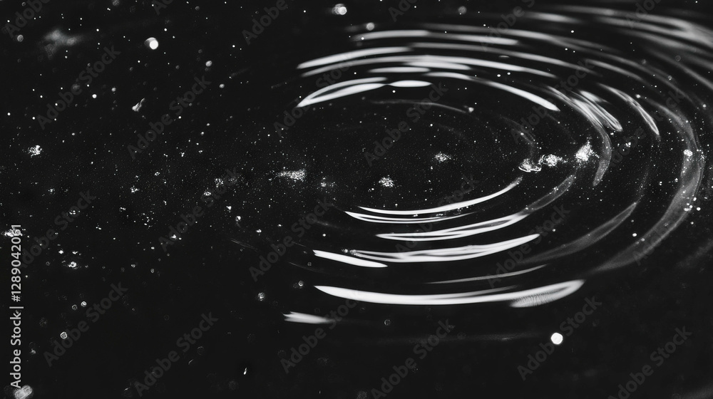 Poster Abstract frozen water surface with ripples and light patterns for design projects