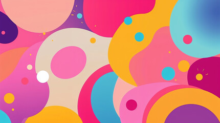 arri&egrave;re-plan abstrait aux couleurs roses, jaune, bleu, pourpre et blanc. 