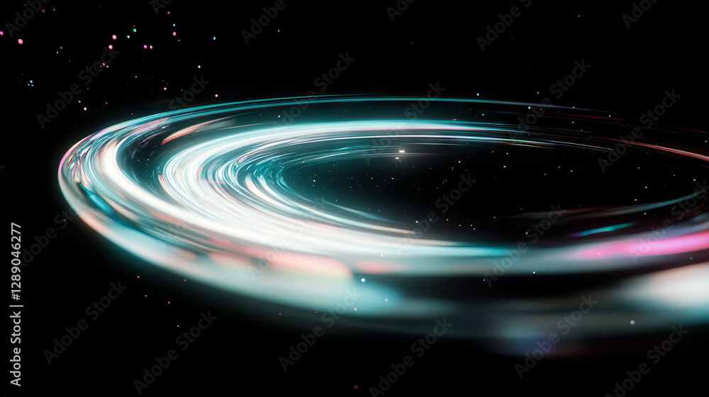 Poster Multiverse portals and distorted reality design for futuristic backgrounds