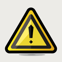 yellow danger sign