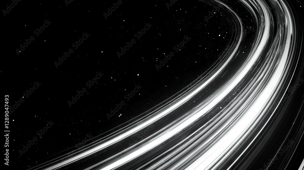 Aufkleber cosmic trails and light streaks in space background for digital design