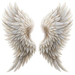Fototapeta premium angel wings isolated on white