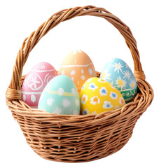 PNG Easter eggs basket easter traditional.