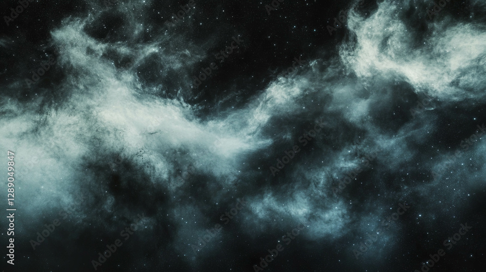 Aufkleber cosmic whirlwind with swirling dust and debris in deep space