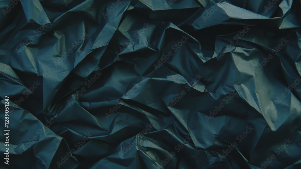 Poster abstract black crumpled paper texture for creative background design