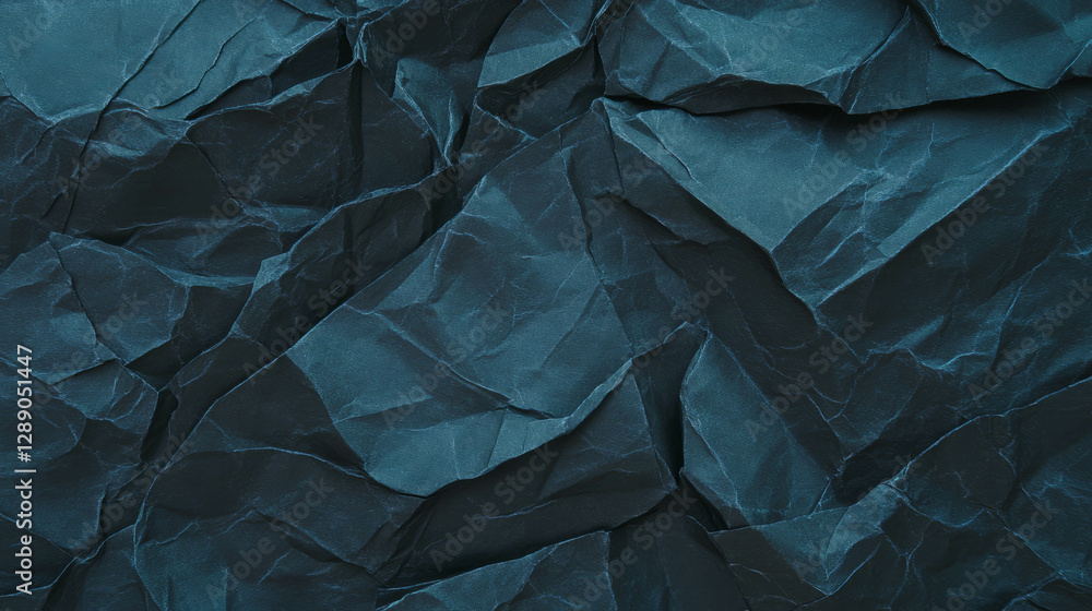 Poster abstract black crumpled paper texture for background and design