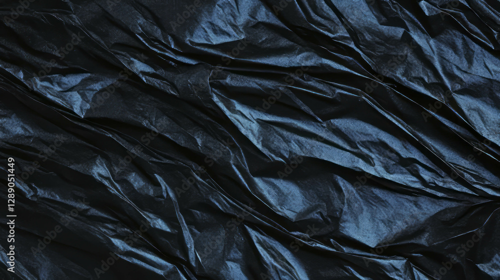 Poster dark crumpled paper texture for creative background design