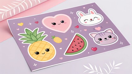 Tasty vector meal illustration with pizza, fresh vegetables, and sweet treats