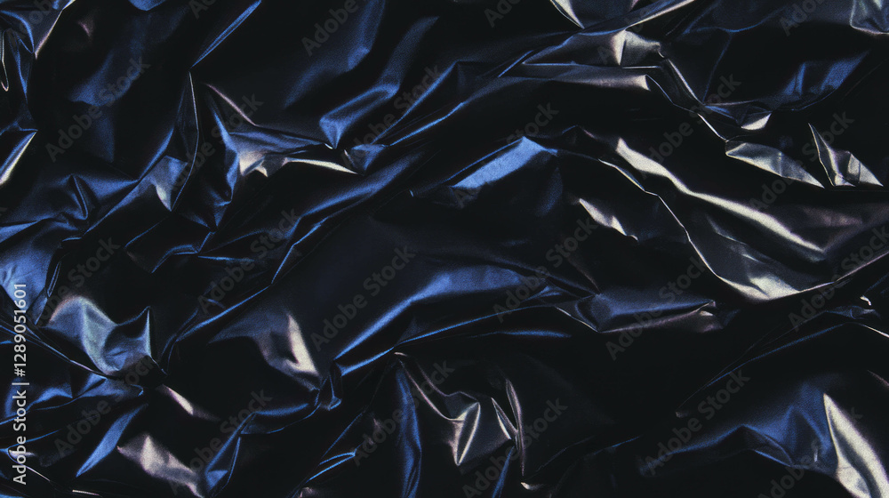 Poster black crushed paper texture for artistic design and background enhancement