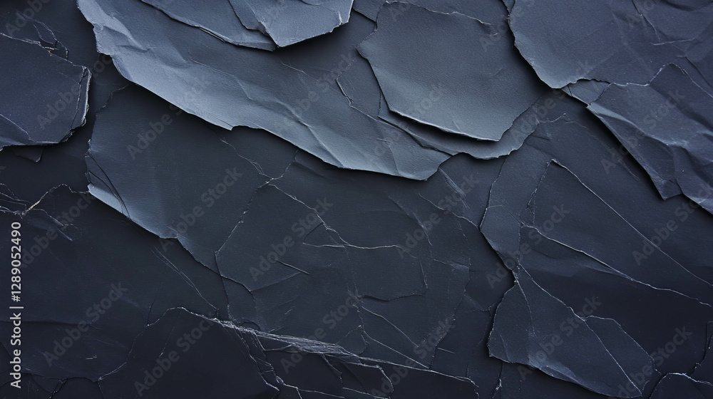 Poster abstract overlay of black rumpled paper texture for creative design projects