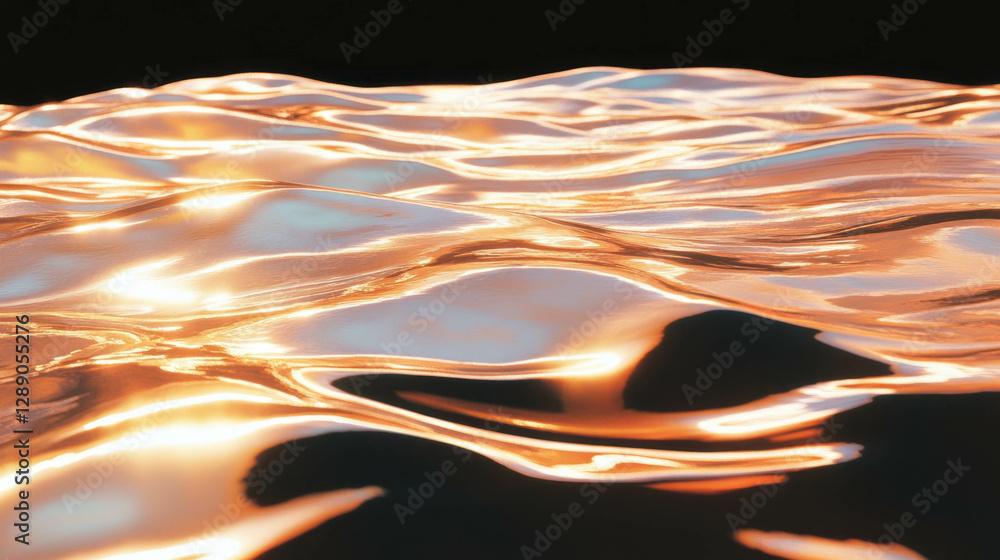 Aufkleber copper and water fusion texture for creative design and visual projects