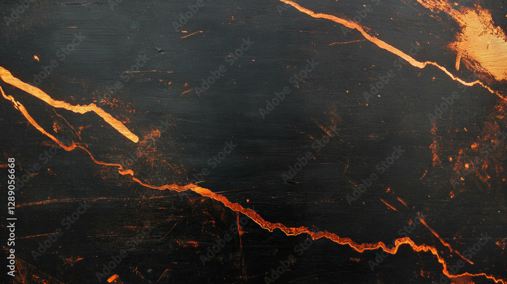 Poster Abstract copper texture with linear patterns for artistic design and crafts