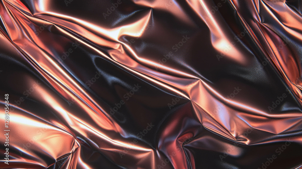 Aufkleber polished copper texture with smooth metallic edges for design projects