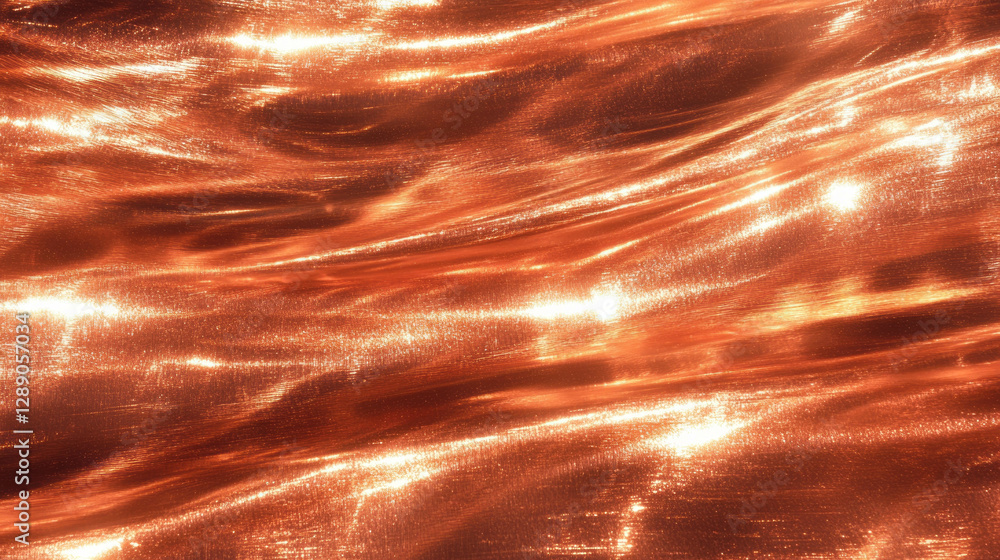 Poster Iridescent copper overlay with smooth grain texture for design projects