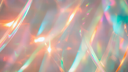 Colorful iridescent overlay texture with intersecting ribbed patterns for creative design