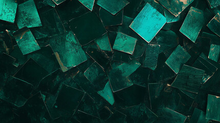 Abstract texture of patinated copper overlay with varied shades