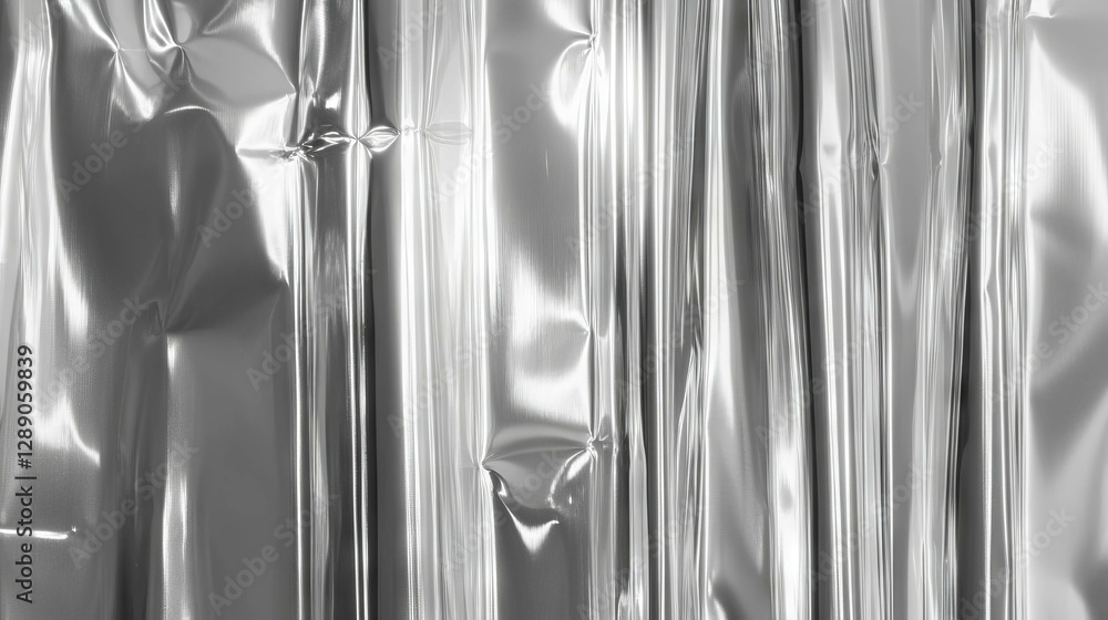 Poster shimmering metallic texture with ribbed surface for background design