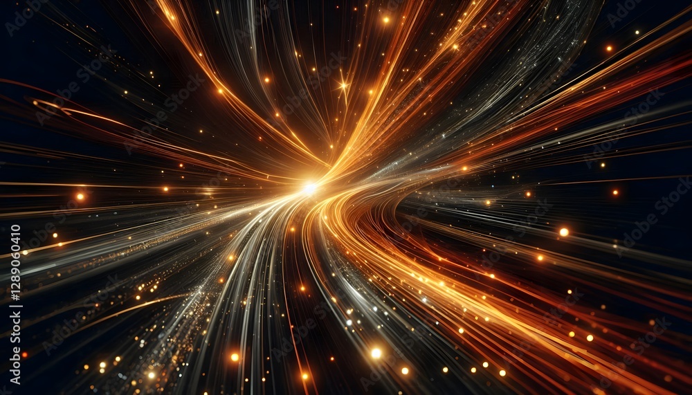 Poster abstract background with stars | abstract background with lights