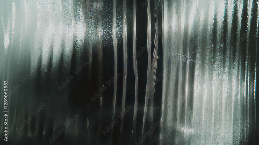 Poster Abstract overlay texture with vertical ribbed transparent pattern for creative design