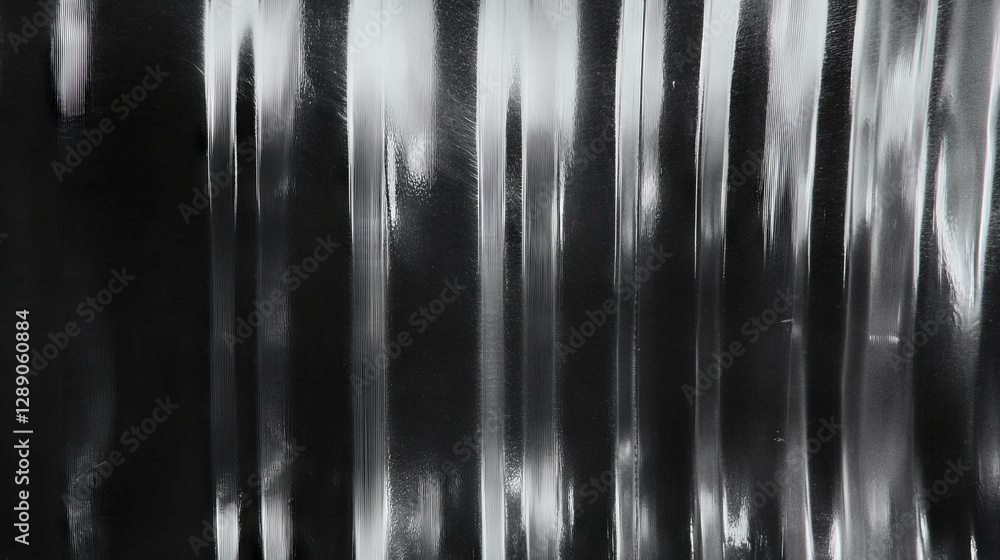 Poster Vertical ribbed transparent texture for creative design and background concepts