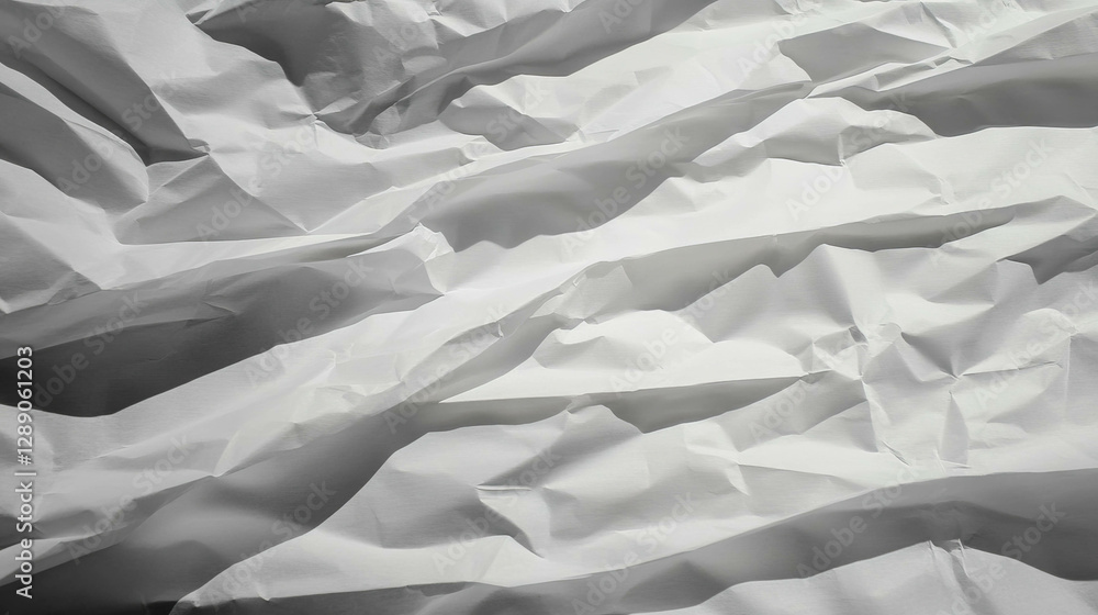 Poster white creased paper texture with deboss for creative backgrounds and design projects