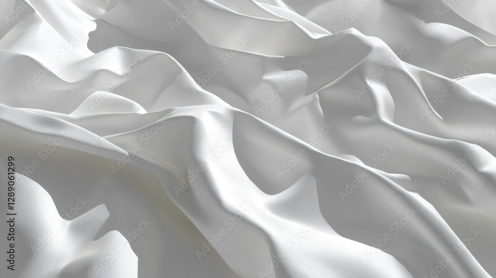 Poster abstract overlay texture of creased white paper for design and art projects