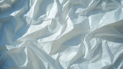 Fototapeta premium Abstract overlay texture of white creased paper background for design