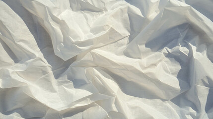 Obraz premium Textured white crinkled paper background for creative design projects