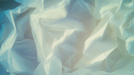 Obraz premium Subtle overlay texture of lightly folded white paper for creative design projects