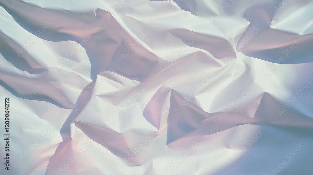 Poster abstract wrinkled white paper texture overlay for creative design projects