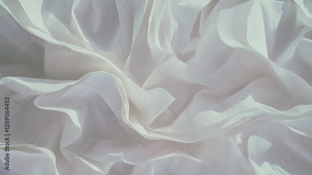Poster elegant texture of white wrinkled paper with fine details for design projects
