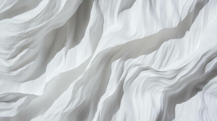 Obraz premium White wrinkled paper texture with fine detail for creative design